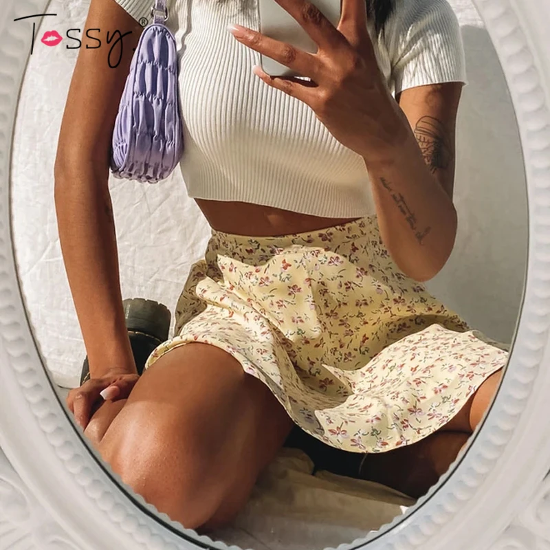 Ootddress Boho Floral Print Party Skirt Summer New High Waist Pleated Skirt Short Beach Sexy Frills Mini Skirts For Women 2025 23 Ootddress Boho Floral Print Party Skirt Summer New High Waist Pleated Skirt Short Beach Sexy Frills Mini Skirts For Women 2025