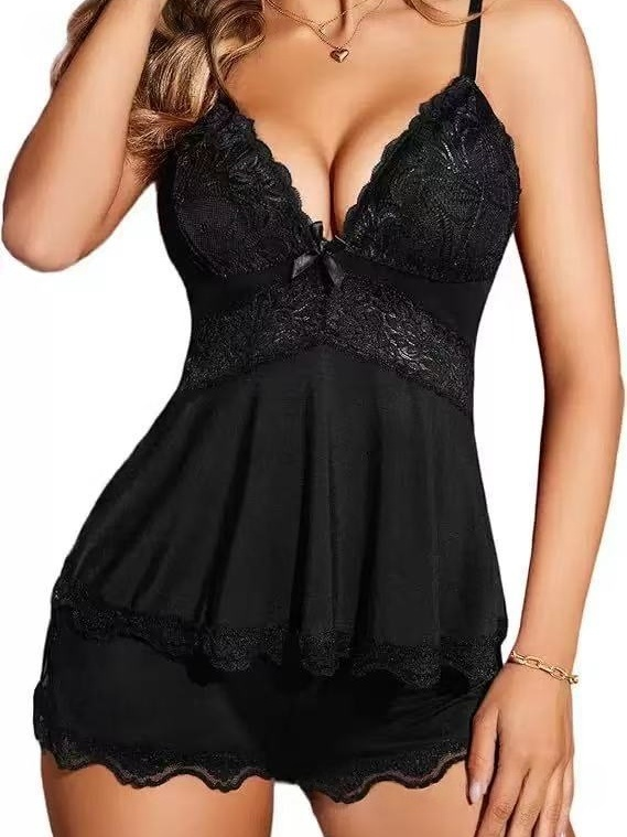 Lace-trimmed Camisole Nightgown