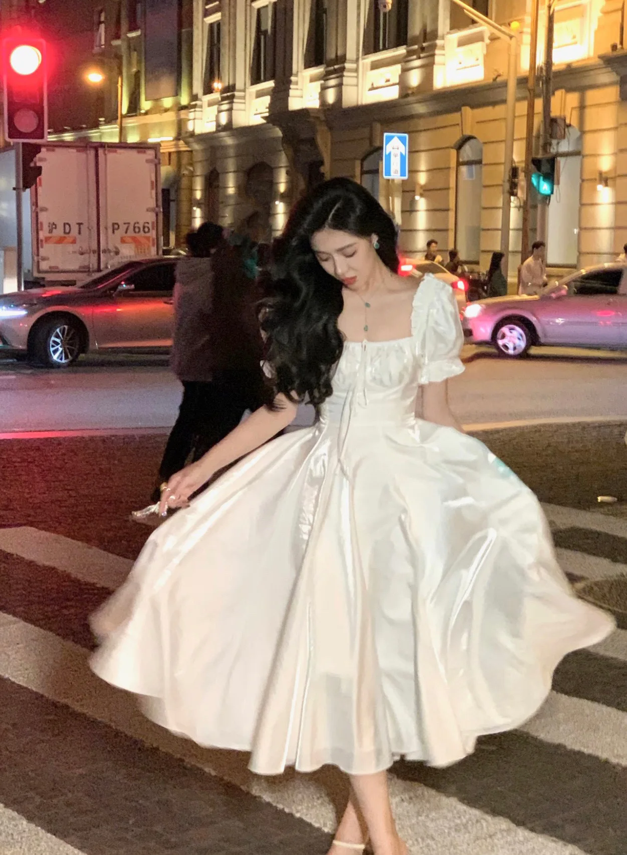 Elegant Evening Party Dress Women 2025 Spring Summer Prom Robe Vestidos Korean A-line Princess Romantic Graduation Dresses New