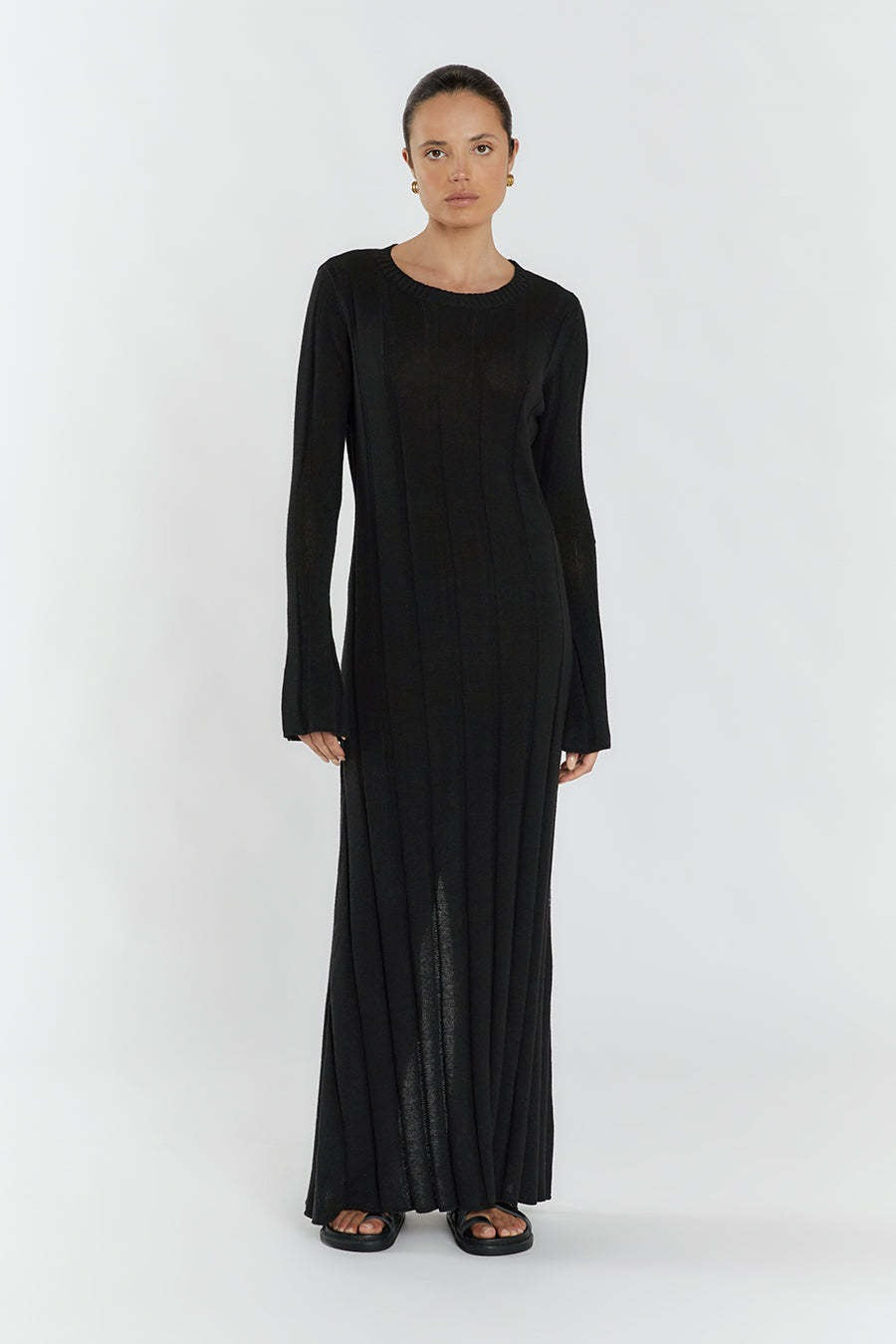 A-Line Maxi Sweater Dress