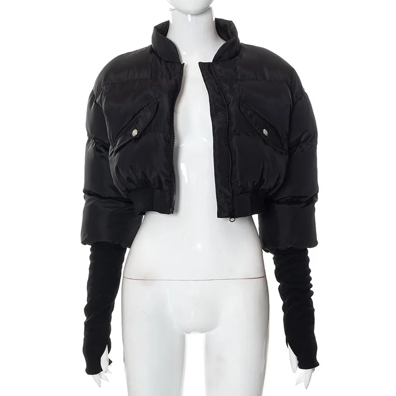 Ootddress Winter Parkas Coats Women Long Sleeve Zipper Puffer Jacket Black High Collar Down Warm Coat Streetwear Clothing 23 Ootddress Winter Parkas Coats Women Long Sleeve Zipper Puffer Jacket Black High Collar Down Warm Coat Streetwear Clothing