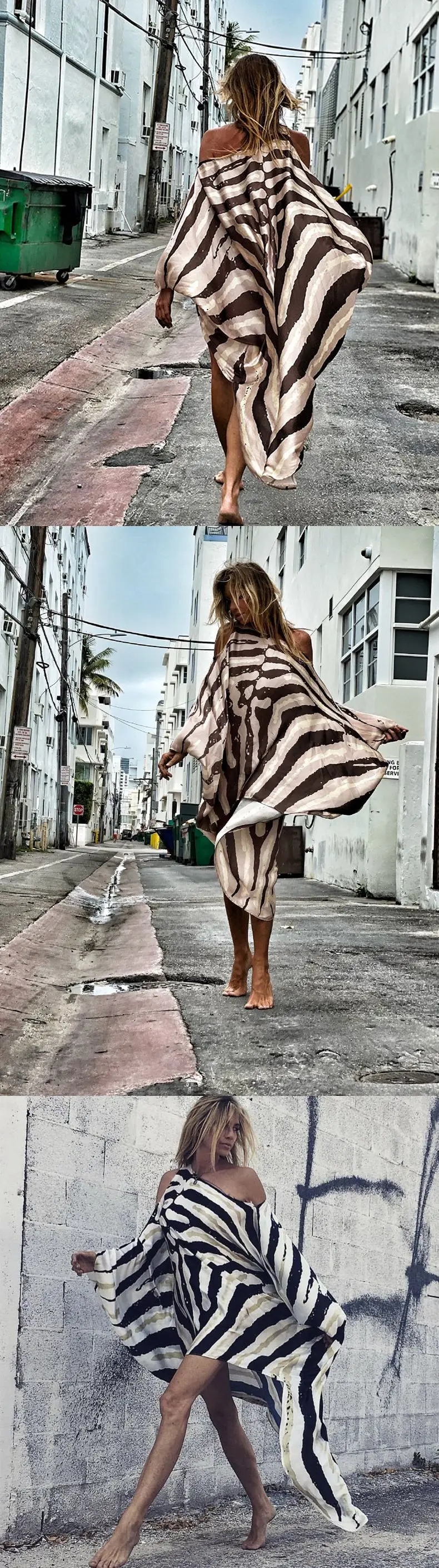 2025 Summer New Printed Dresses Women Sloping Shoulders Loose Casual Beach Vacation Irregular Dress Fashion Beachwear Vestidos 9 2025 Summer New Printed Dresses Women Sloping Shoulders Loose Casual Beach Vacation Irregular Dress Fashion Beachwear Vestidos