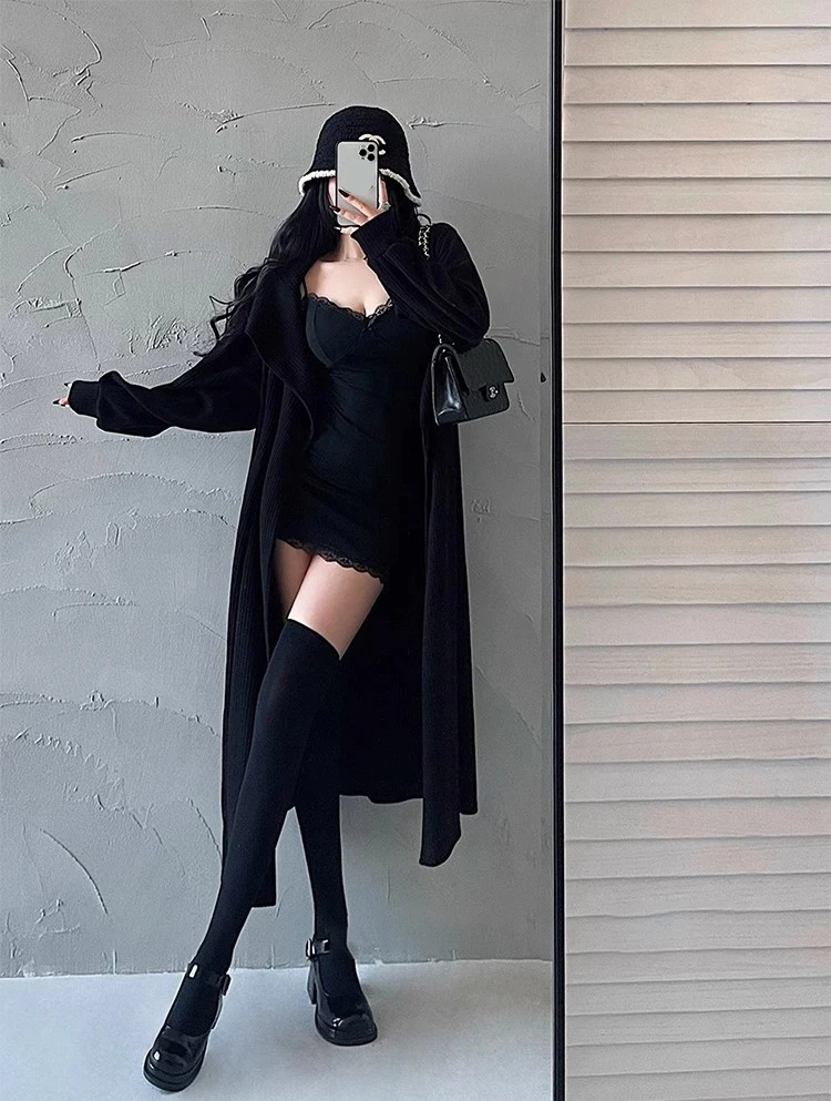 Y2K Retro Lace Patchwork Spaghetti Strap Black Bodycon Dress Mini Fashion Aesthetic Bow Club Party Sexy Dresses for Women 22 Y2K Retro Lace Patchwork Spaghetti Strap Black Bodycon Dress Mini Fashion Aesthetic Bow Club Party Sexy Dresses for Women