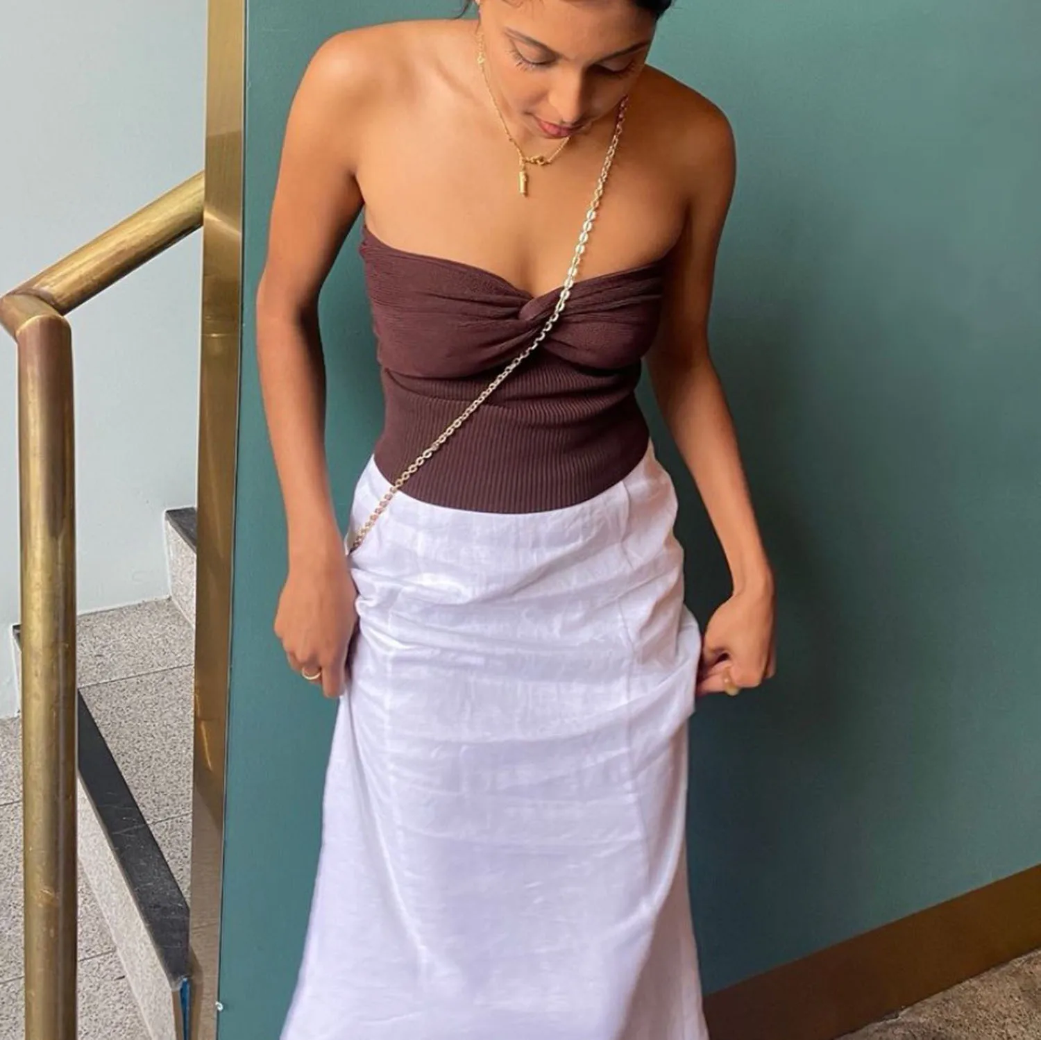 Ootddress Twist Tube Tops For Women Sexy Strapless Corset Top Tee Off-Shoulder Cute Y2k Cropped Tops Knit Bustier Summer Streetwear 17 Ootddress Twist Tube Tops For Women Sexy Strapless Corset Top Tee Off-Shoulder Cute Y2k Cropped Tops Knit Bustier Summer Streetwear