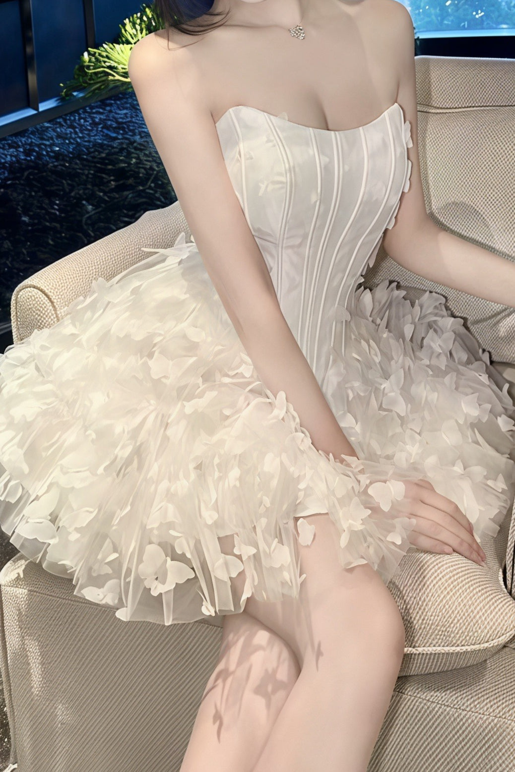 Corset Bow Bustier Mini Dress