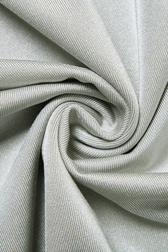 One Shoulder Ruched Cap Sleeve Asymmetric Waist Cut Out Drape Panel Satin Maxi Gown