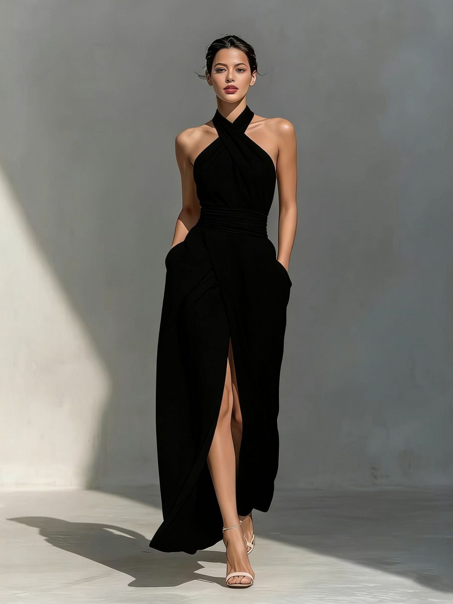 Sleeveless Elegant Slim-fit Long Dress