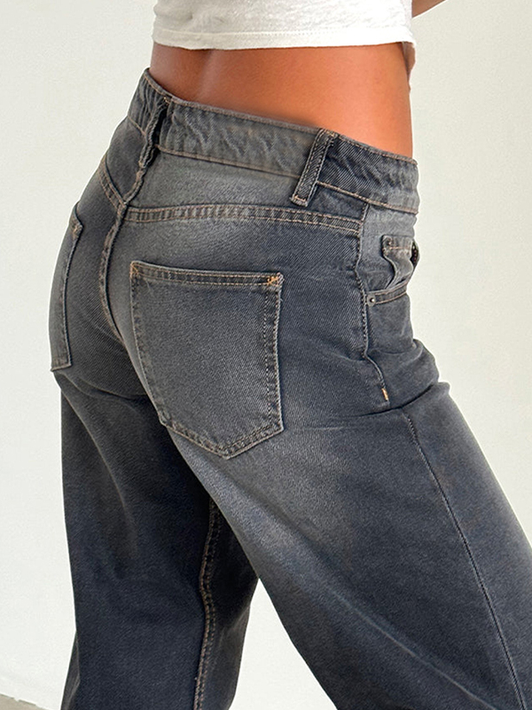 Casual Wash Boyfriend Jeans
