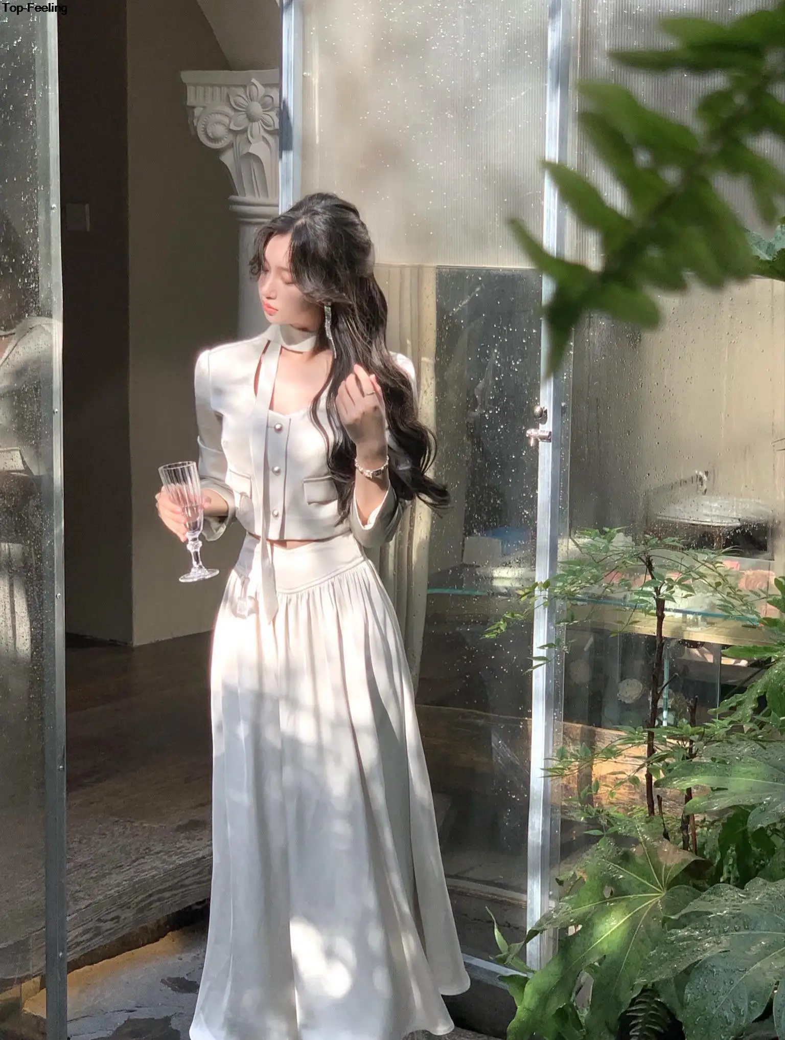 Autumn New Elegant Skirt 2 Piece Sets for Women's Korean Fashion Button Blazer High Waist A-line Skirts Suit Y2k Outfits Clothes 21 Autumn New Elegant Skirt 2 Piece Sets for Women's Korean Fashion Button Blazer High Waist A-line Skirts Suit Y2k Outfits Clothes