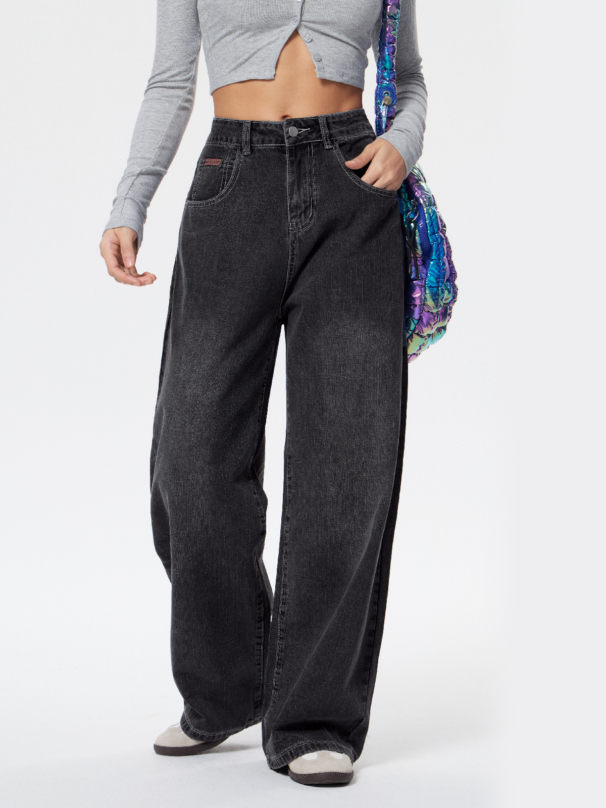 American Retro Distressed Washed Boyfriend Jeans