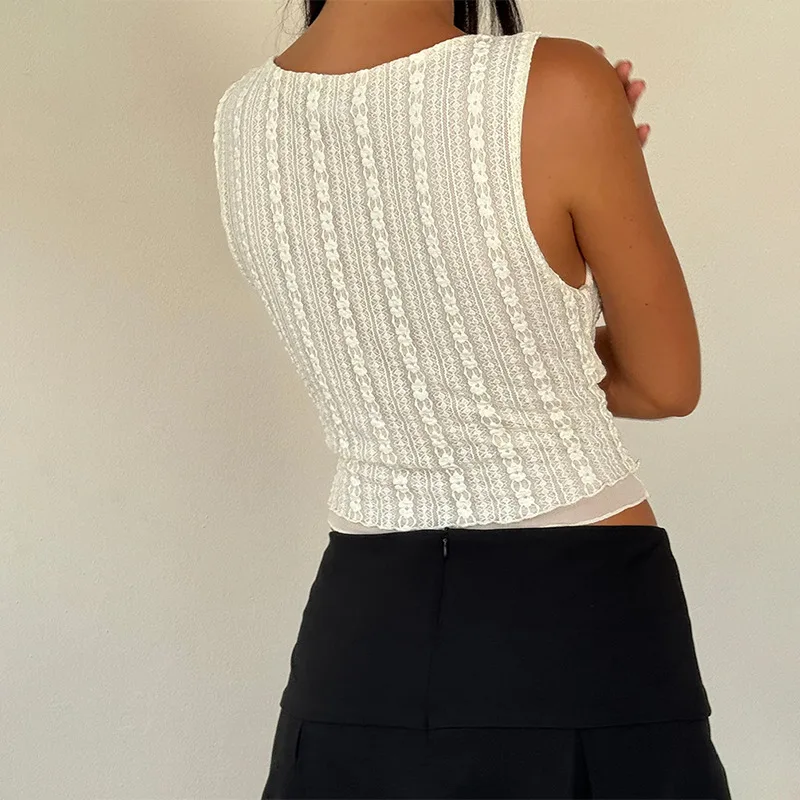 Ootddress Women's Casual Texture O Neck Tank Top Summer Sleeveless Irregular Hem Tee Shirts Slim Fit Going Out Holiday Female Tops 21 Ootddress Women's Casual Texture O Neck Tank Top Summer Sleeveless Irregular Hem Tee Shirts Slim Fit Going Out Holiday Female Tops