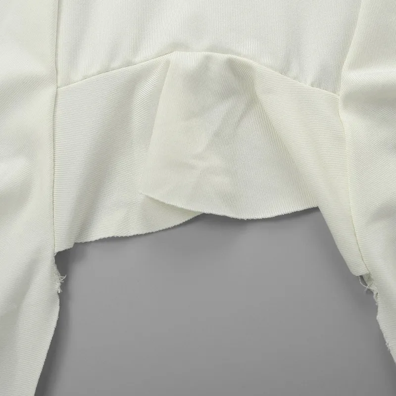 Ootddress High Waist Bodycon Long Skirt For Women 2025 Casual Hollow Out Tassel Faldas Ajustadas Side Slit Party Maxi Skirts Woman