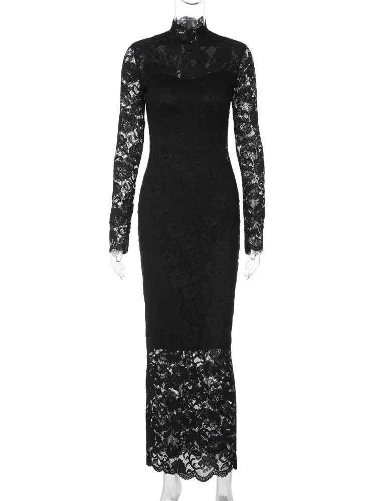 Ootddress Elegant Long Sleeved Lace Patchwork Women Long Dress Summer New Fashion Sexy Slim Fit Bodycon Party Evening Dress 19 Ootddress Elegant Long Sleeved Lace Patchwork Women Long Dress Summer New Fashion Sexy Slim Fit Bodycon Party Evening Dress