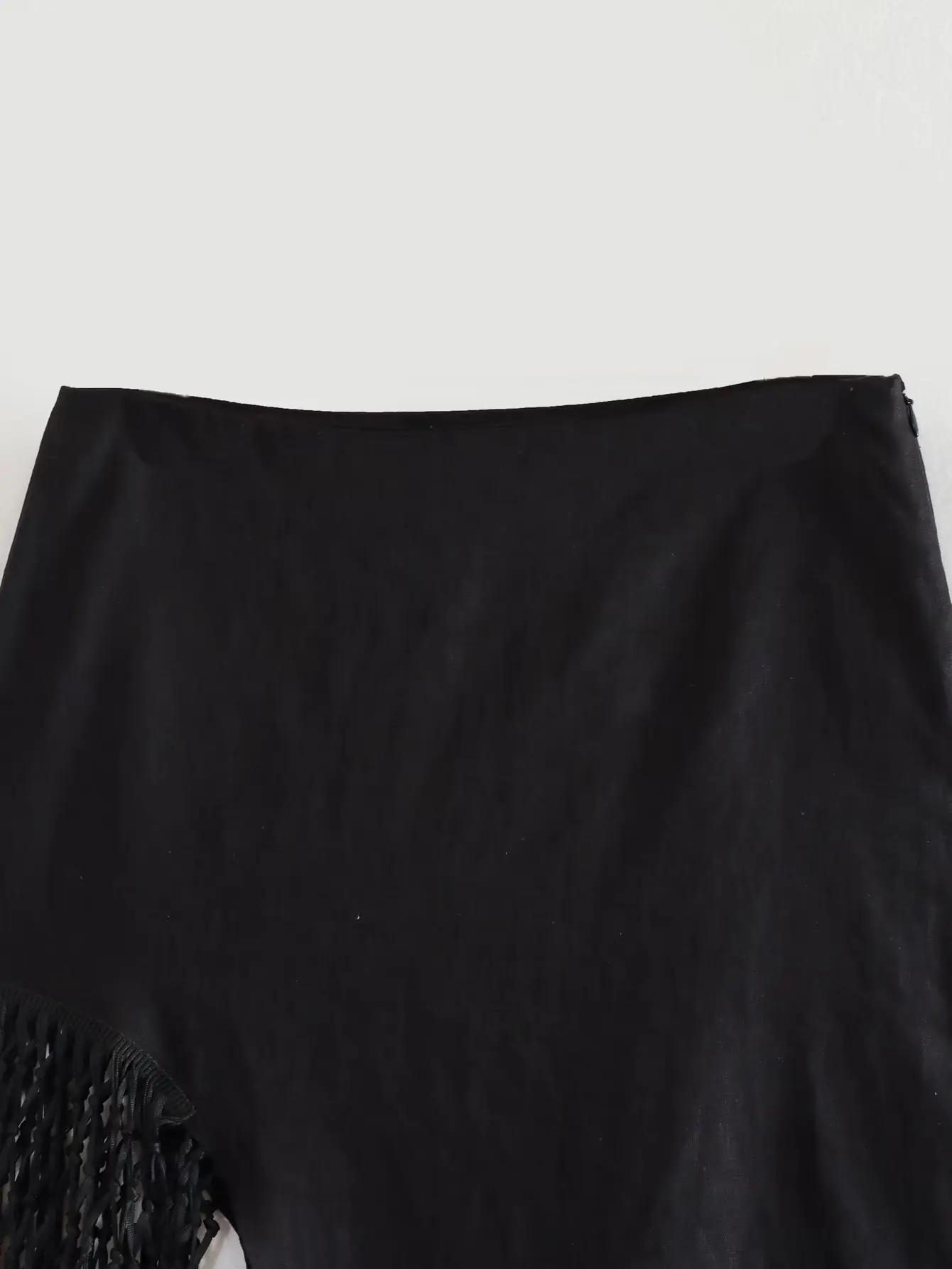 Ootddress Tassel Hollow Out Maxi Skirt Sets Female Black Summer Sexy 2 Piece-Set Backless Lace-Up Crop top And Long Skirt Outfits