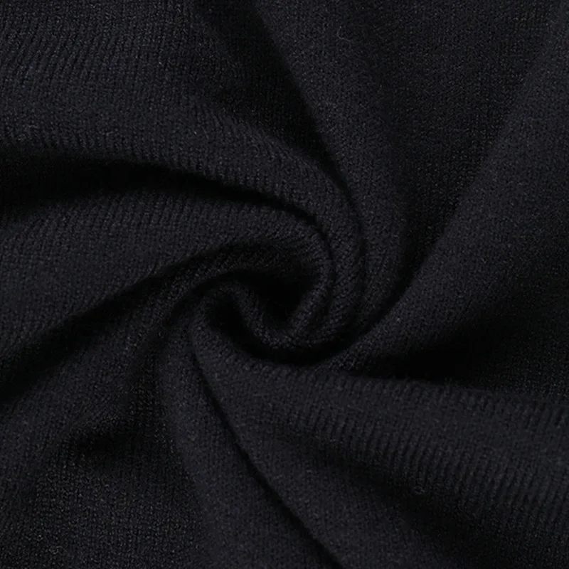 Ootddress Elegant Long Sleeved Elastic Tight Women Short Skirt Autumn New Wave Roll Wool Dress Fashion Street Evening Dress