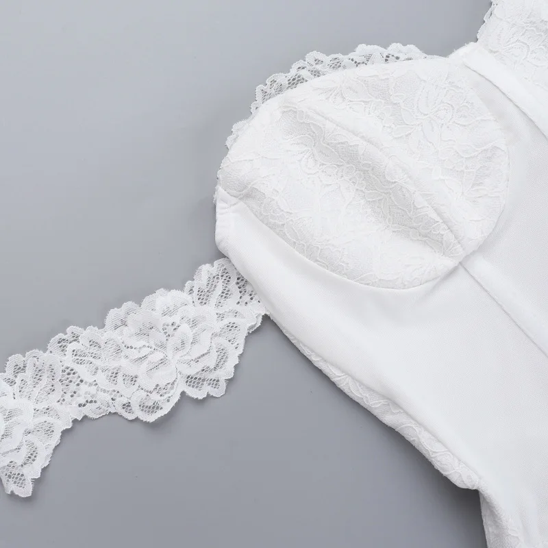 Ootddress Strapless Backless Sexy Mini Dress For Women Fashion Lace Off-shoulder Sleeveless Bodycon Club Party Dress Clubwear