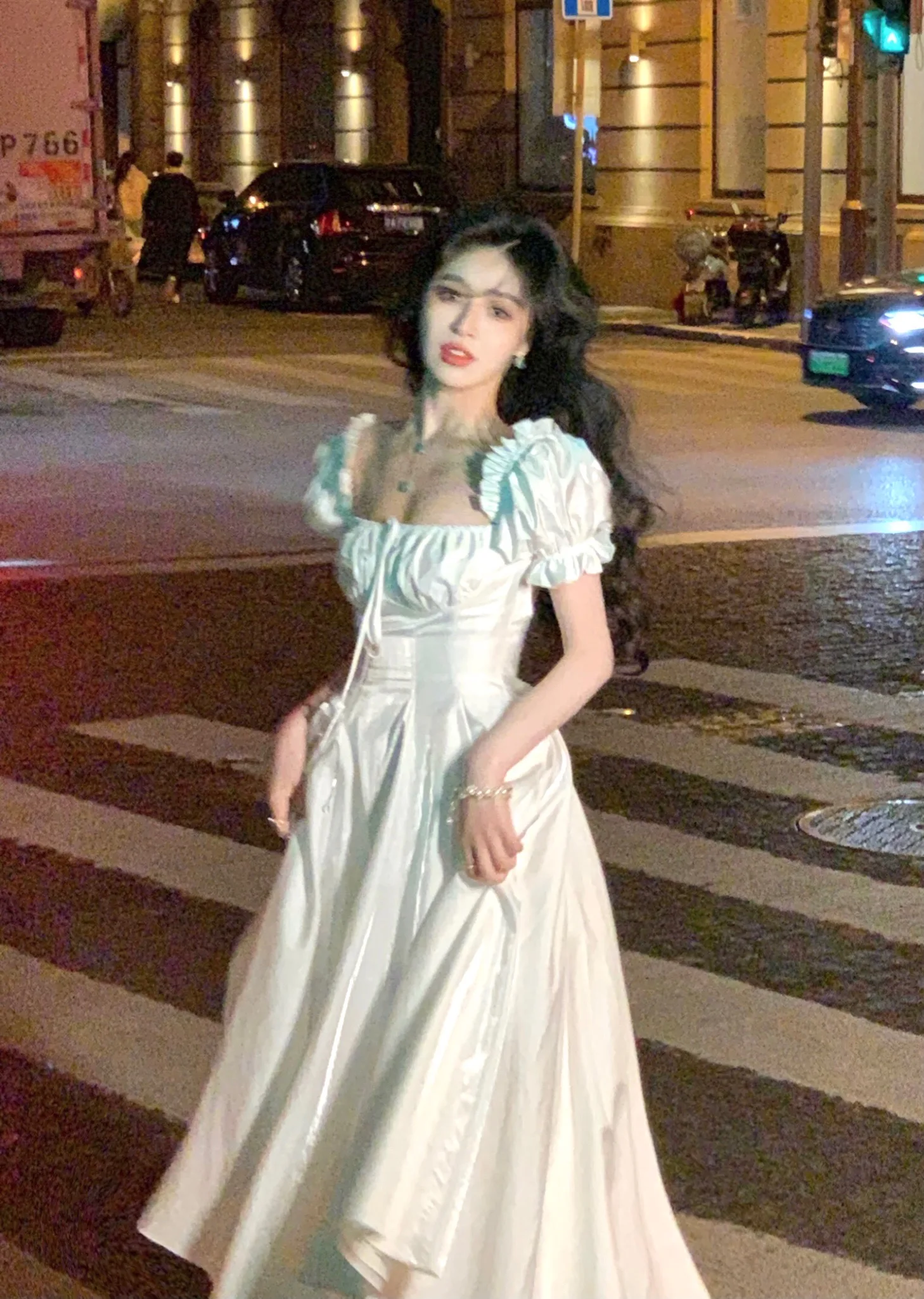 Elegant Evening Party Dress Women 2025 Spring Summer Prom Robe Vestidos Korean A-line Princess Romantic Graduation Dresses New
