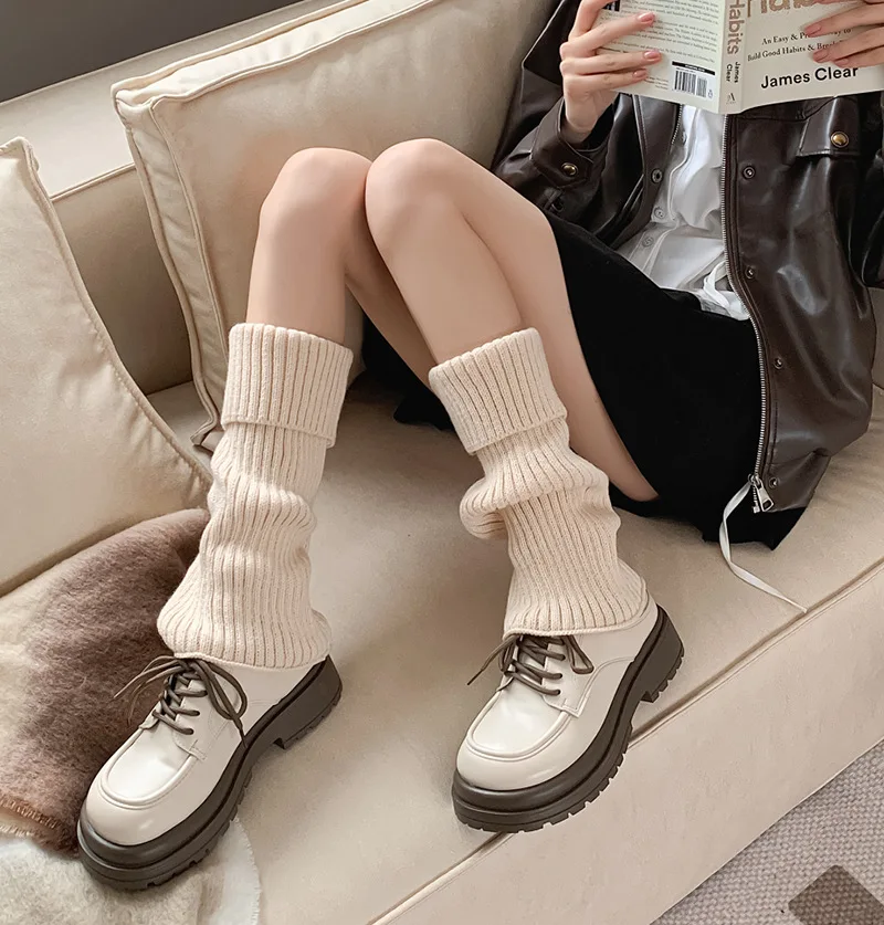Ootddress Knitted Loose Socks For Women 2025 New Autumn Winter Warm Solid Leg Warmer Girl Korean Casual Lovely Knitwear Socks Woman 12 Ootddress Knitted Loose Socks For Women 2025 New Autumn Winter Warm Solid Leg Warmer Girl Korean Casual Lovely Knitwear Socks Woman