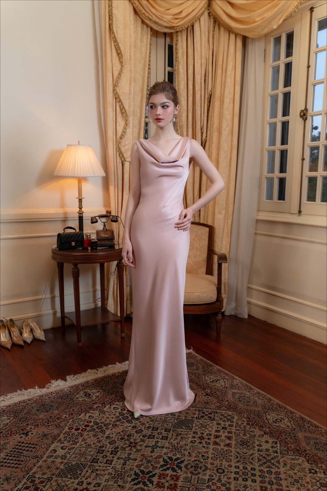 Satin Maxi Dress