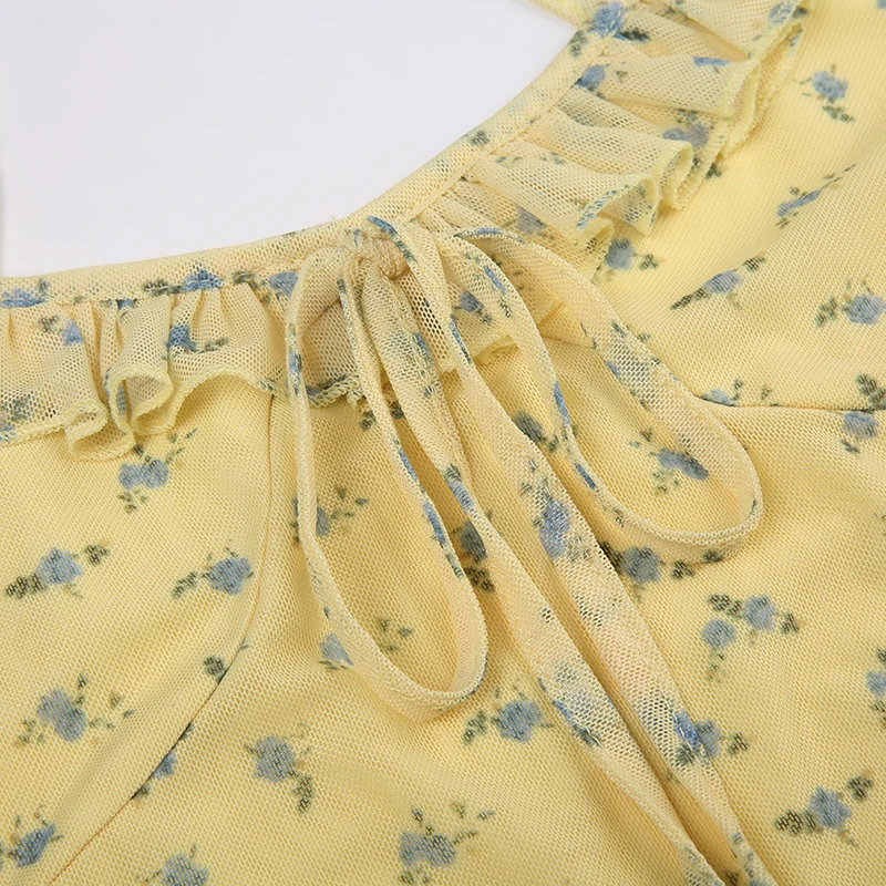 Sexy Sleeveless Sundress Mesh Floral Bandage Mini Dress Sling Summer Women Fashion Party Club Bodycon Dresses 12 Sexy Sleeveless Sundress Mesh Floral Bandage Mini Dress Sling Summer Women Fashion Party Club Bodycon Dresses