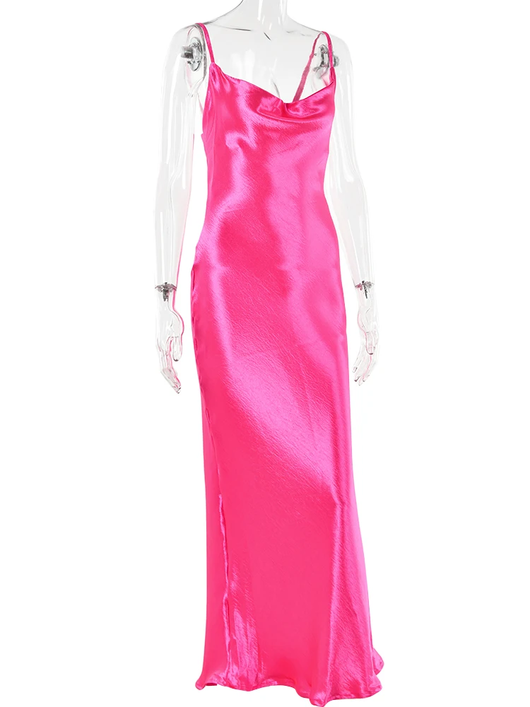 Ootddress Gold Satin Lace Up Sexy Party Dress Women Strap Backless Silk Long Dress Elegant Club Evening Soft Winter Dress Vestidos 7 Ootddress Gold Satin Lace Up Sexy Party Dress Women Strap Backless Silk Long Dress Elegant Club Evening Soft Winter Dress Vestidos