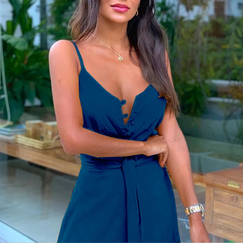 Summer Spaghetti Strap Long Dress Bohemian Style Casual Vacation Maxi Beach Dresses For Women Fashion Elegant Lady Robe Vestidos 15 undefined