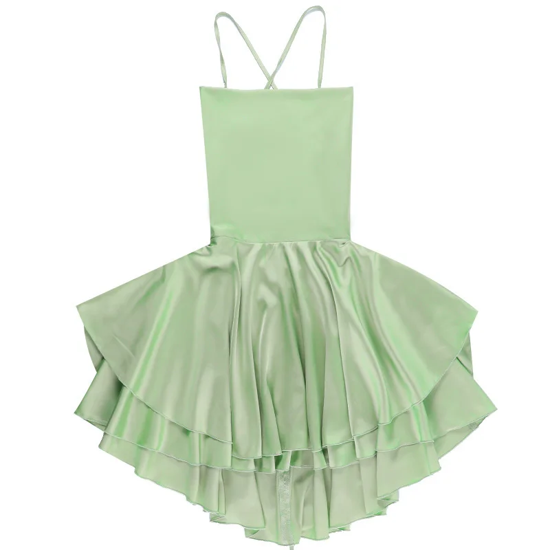 Ootddress Satin Spaghetti Strap Mini Dress For Women Robe New Sleeveless Backless Lace-up Short Dress Female Sexy Party Vestidos