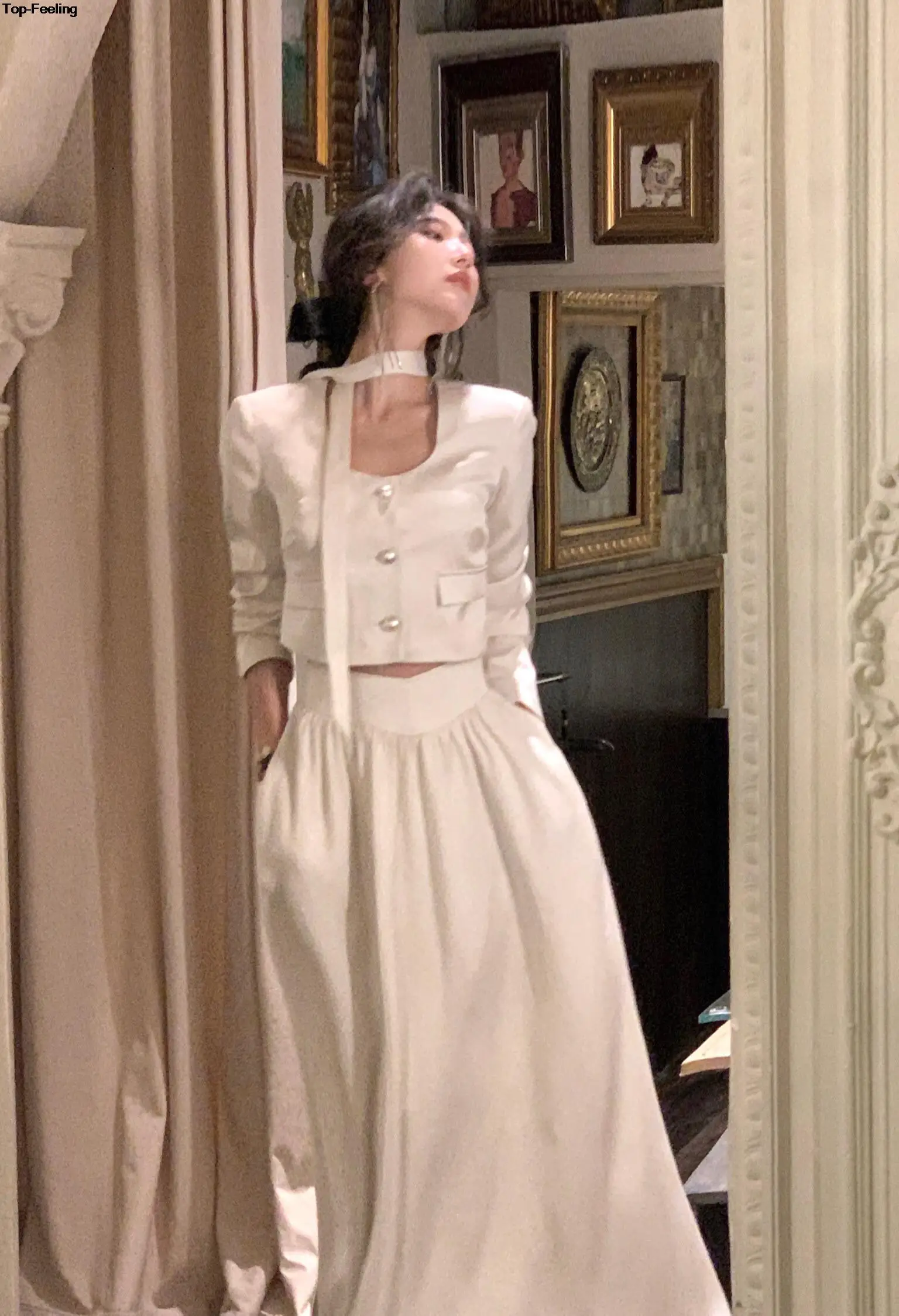 Autumn New Elegant Skirt 2 Piece Sets for Women's Korean Fashion Button Blazer High Waist A-line Skirts Suit Y2k Outfits Clothes 16 Autumn New Elegant Skirt 2 Piece Sets for Women's Korean Fashion Button Blazer High Waist A-line Skirts Suit Y2k Outfits Clothes