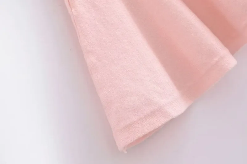 Ootddress Ruffle Knitted Dress For Women Sleeveless V Neck Slim Splice Flower Sundress Ladies Casual Fashion Y2k Solid Dress Woman