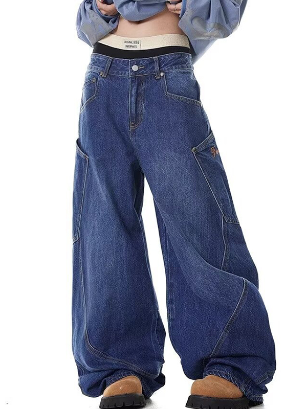 American Design Large Pocket Machete Boyfriend Jeans