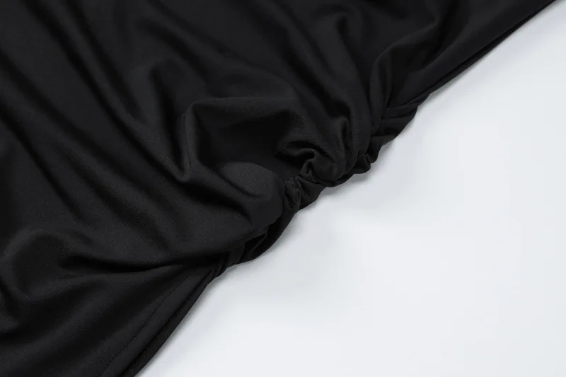 Women's Elegant O Neck Maxi Dress Short Sleeve Slim High Waist Shirring Dress Sexy Side Slit Evening Club Bodycon Dress Lady 12 Women's Elegant O Neck Maxi Dress Short Sleeve Slim High Waist Shirring Dress Sexy Side Slit Evening Club Bodycon Dress Lady
