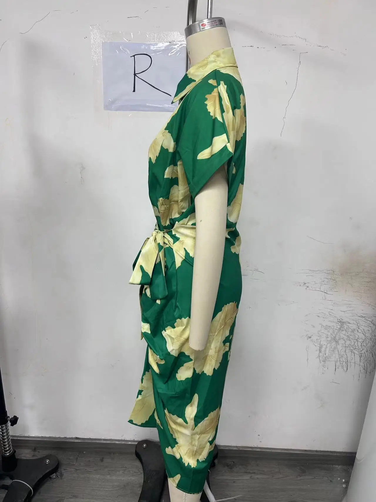 Print Slim Shirts Dresses Women Lapel Short Sleeves Leace-up Single Breasted Irregular Folds Shirt Dress Lady Commuting Vestidos 7 Print Slim Shirts Dresses Women Lapel Short Sleeves Leace-up Single Breasted Irregular Folds Shirt Dress Lady Commuting Vestidos