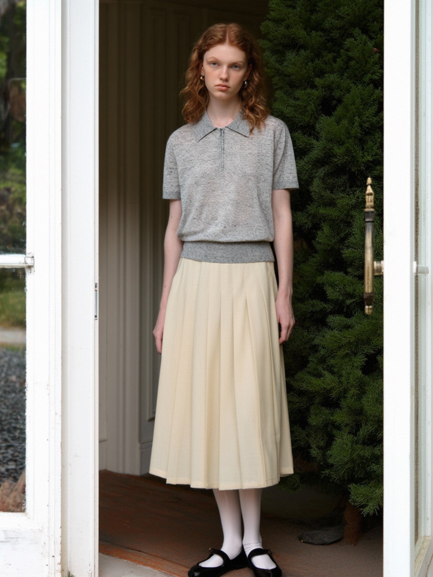 Soft And Cozy Fine Wool Basic Solid Color T-shirt