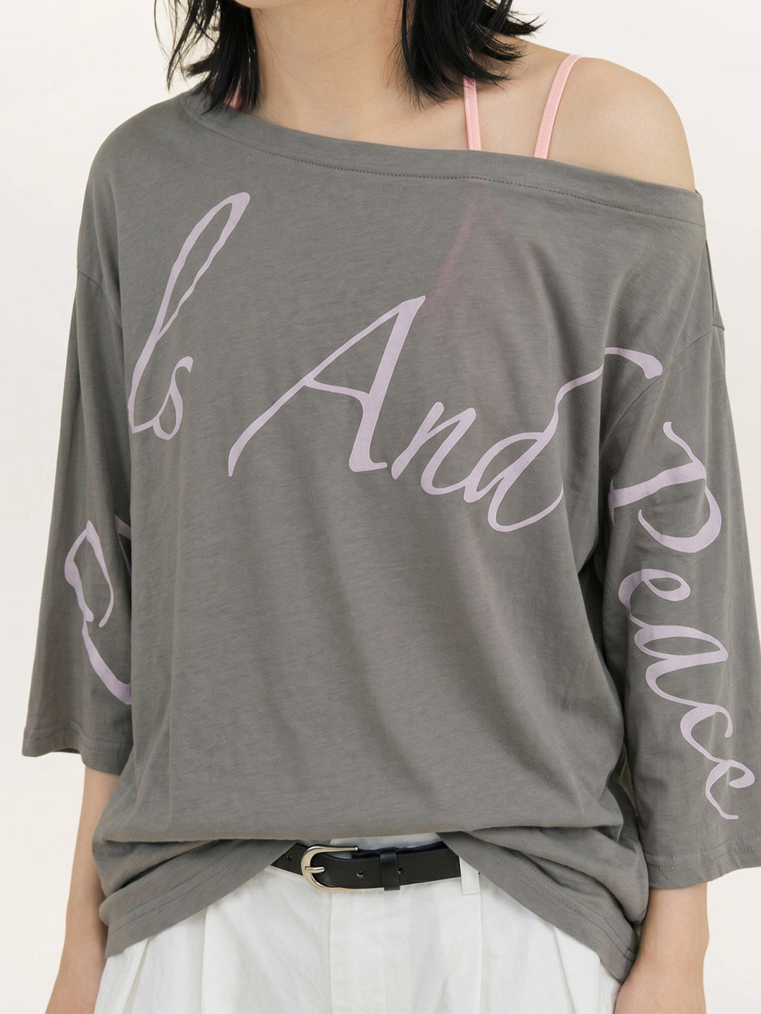Creative Asymmetrical Print Top