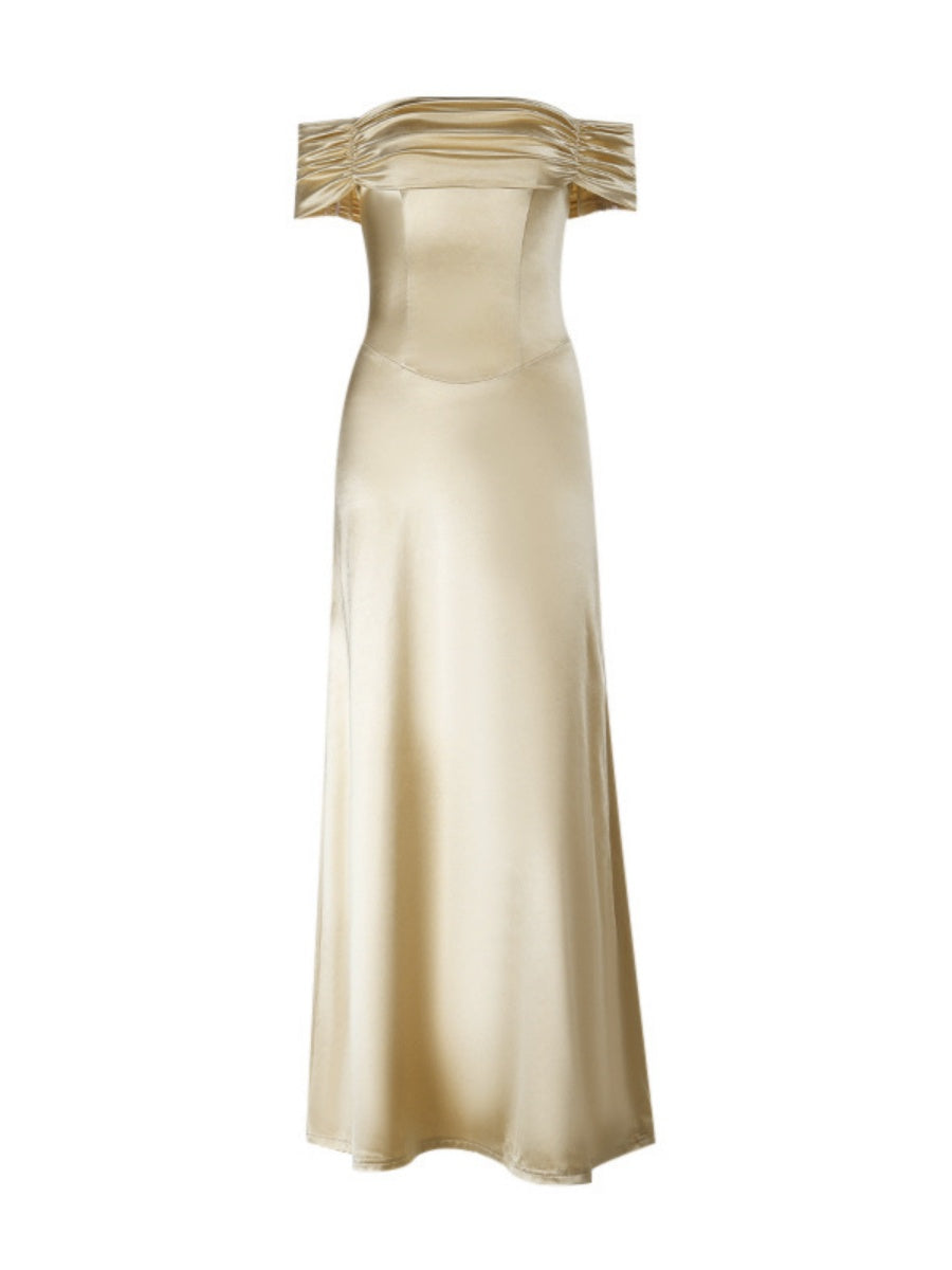 Off Shoulder Hip-hugging Parties Maxi Dresses