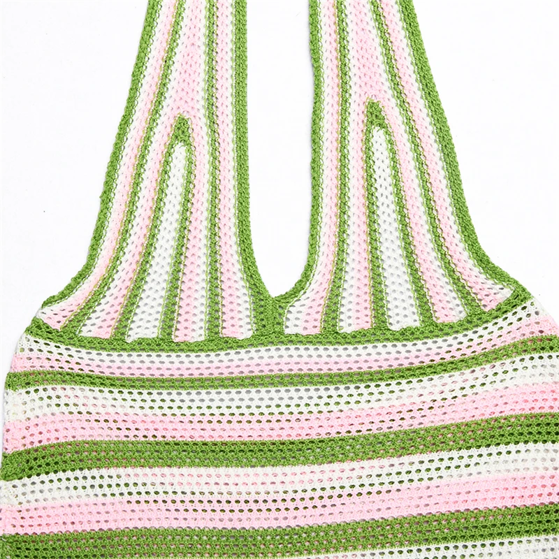 Ootddress Summer Knit Backless Dress Women Beach Holiday Partywear Sexy Halter Bodycon Slim V-Neck Sleeveless Mini Dresses 2025 Hot 65 Ootddress Summer Knit Backless Dress Women Beach Holiday Partywear Sexy Halter Bodycon Slim V-Neck Sleeveless Mini Dresses 2025 Hot