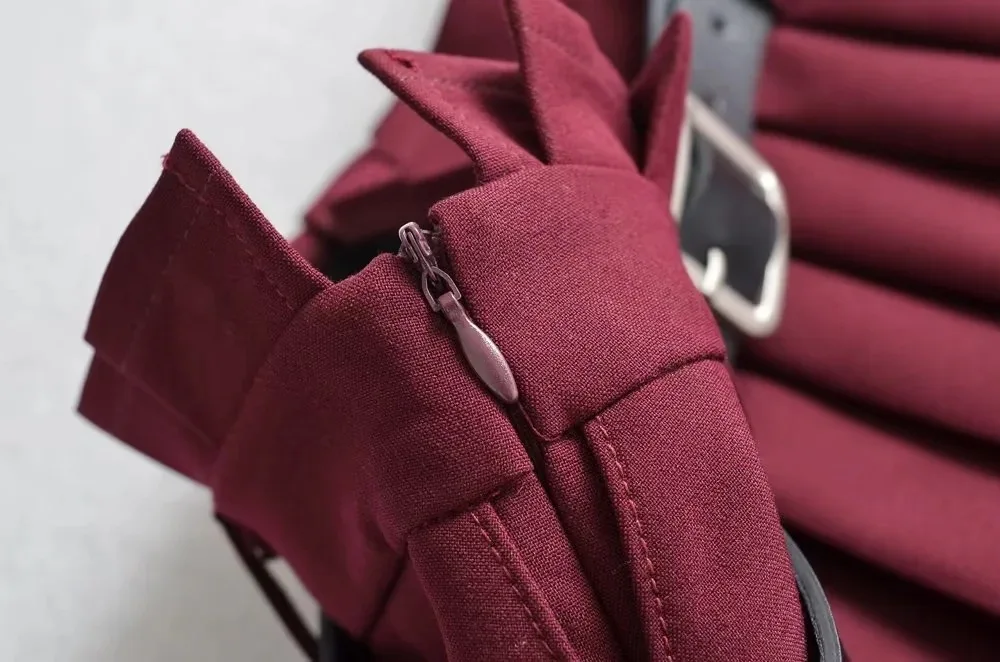 Ootddress Low Waist Slim Mini Pleated Skirt For Women 2025 Summer Casual Black Belt Skirts Babes Fashionable Solid Une Jupe Ligne