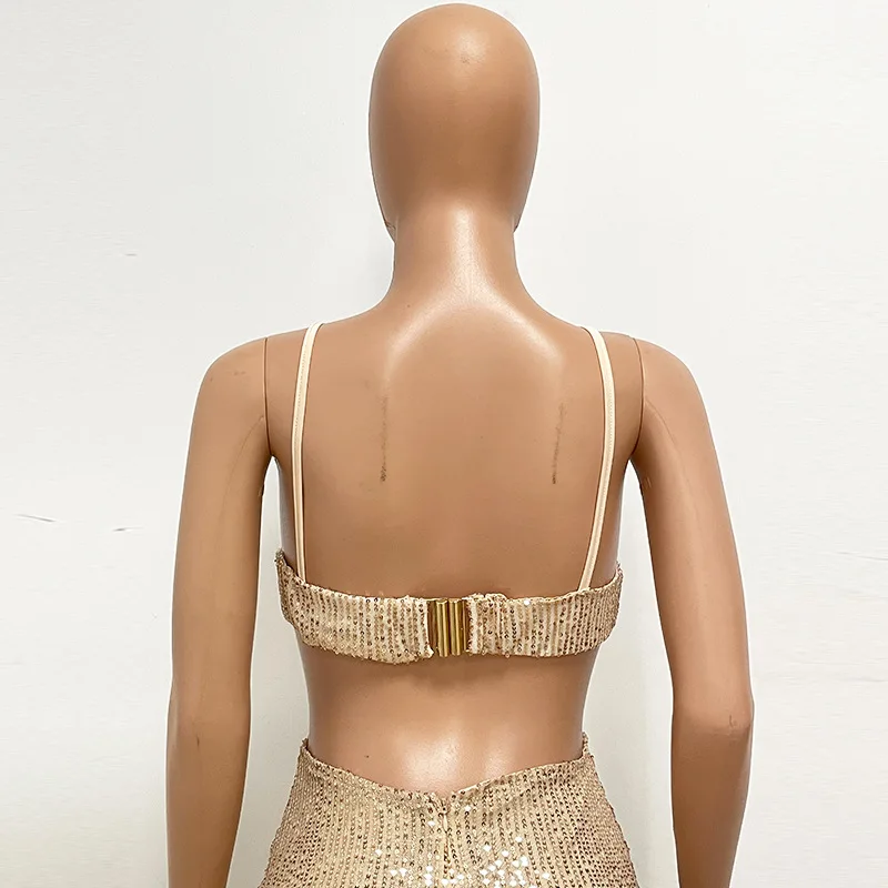 Sexy Hollow High Waist Slit Evening Dress Fashion Sequined Backless Sleeveless Elegant Party Dresses Solid Long Graduation Dress 144 undefined