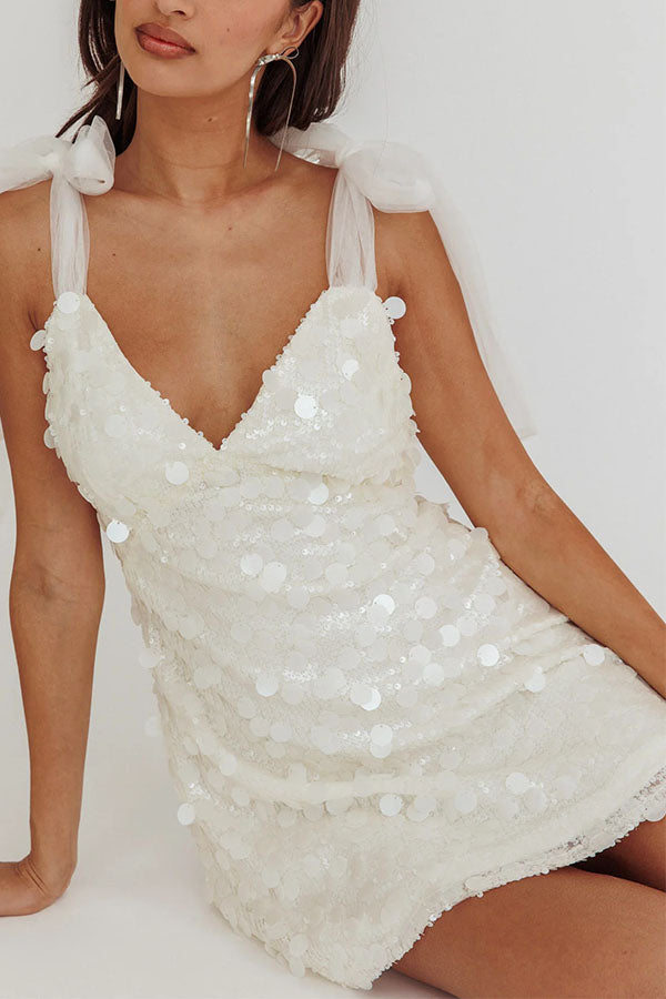 Celeste Glamour Sequin Mini Dress