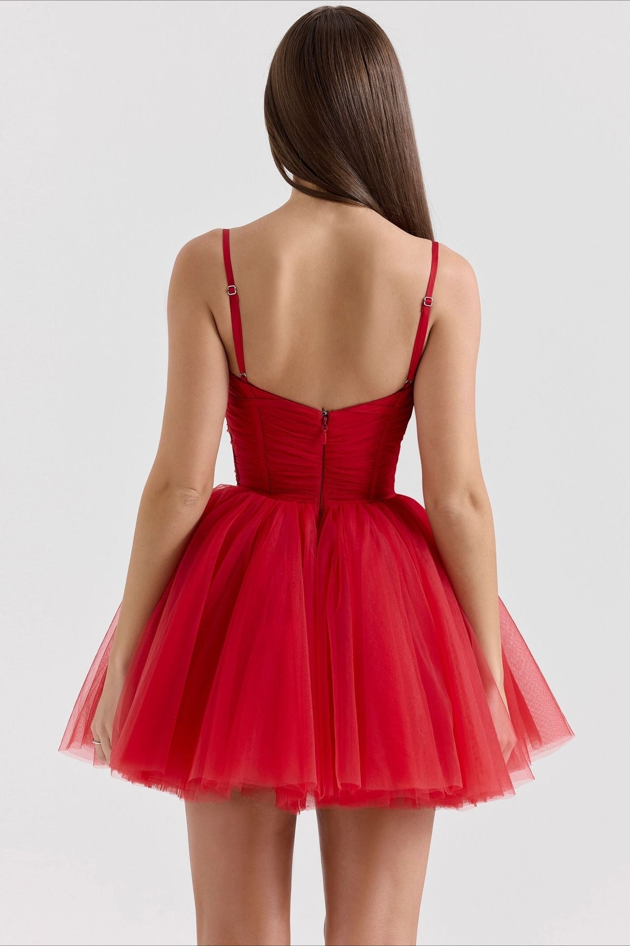 Chiffon Lace-up Backless Dress