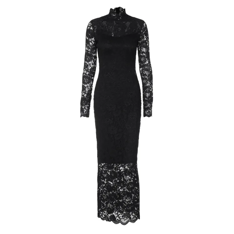 Ootddress Elegant Long Sleeved Lace Patchwork Women Long Dress Summer New Fashion Sexy Slim Fit Bodycon Party Evening Dress 18 Ootddress Elegant Long Sleeved Lace Patchwork Women Long Dress Summer New Fashion Sexy Slim Fit Bodycon Party Evening Dress