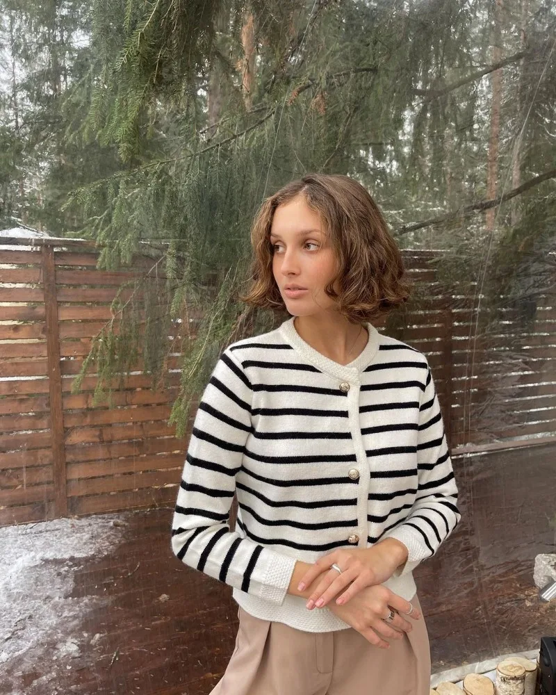 Ootddress Knitted Shorts 2 Piece Sets Womens Outfits Casual Loose Cardigan Sweater Woman Winter Street High Waist Short Suits Women