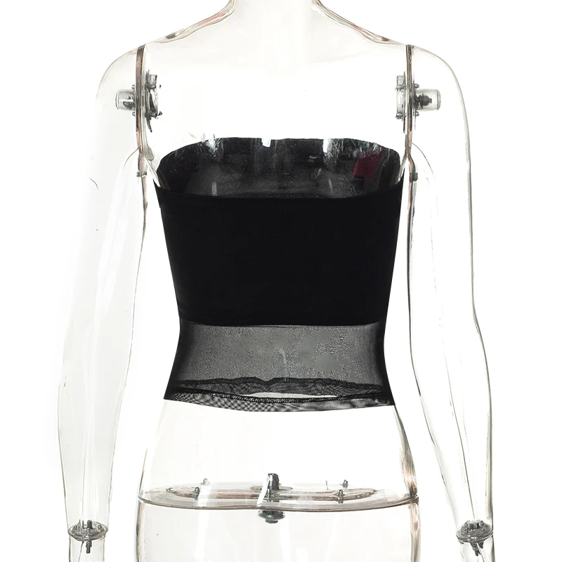 Mesh Corset Black Y2K Tops Women Transparent Crop Top Stretch Tube Top Sexy Cami Tops Summer Streetwear 17 Mesh Corset Black Y2K Tops Women Transparent Crop Top Stretch Tube Top Sexy Cami Tops Summer Streetwear