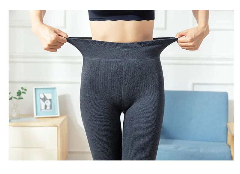 Ootddress Warm Fleece Lined Super Thick Warm Leggings Women Winter Spandex Ribbed Slim Pattern Leggins Winter High Waist Basic Pants 15 Ootddress Warm Fleece Lined Super Thick Warm Leggings Women Winter Spandex Ribbed Slim Pattern Leggins Winter High Waist Basic Pants