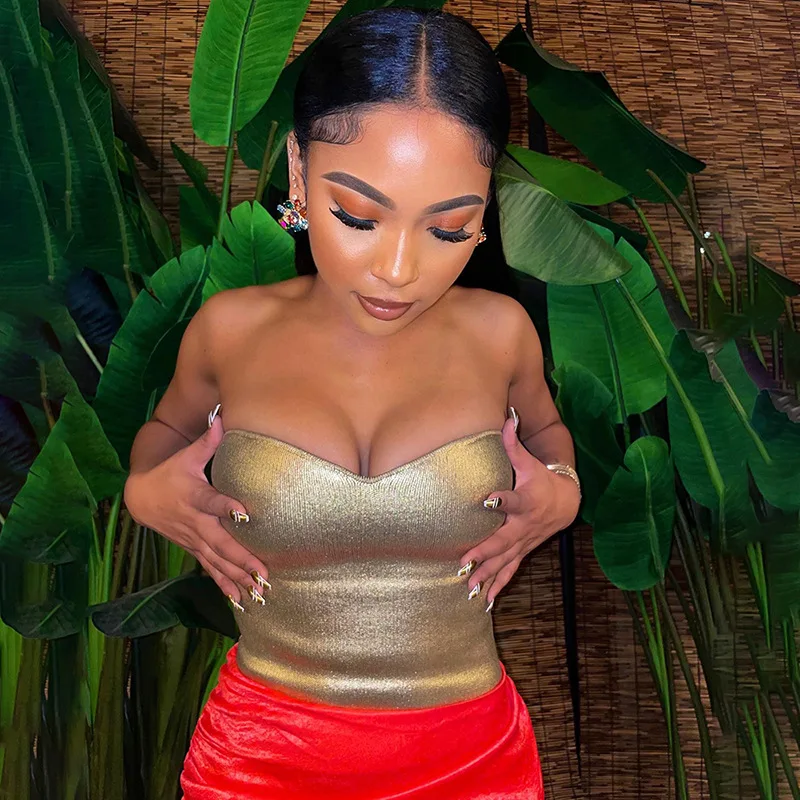 Ootddress Gold PU Crop Tops For Women 2025 Bodycon Backless Sexy Off Shoulder Tank Top Hot Girls Street Slim Party Tube Top Ladies 47 Ootddress Gold PU Crop Tops For Women 2025 Bodycon Backless Sexy Off Shoulder Tank Top Hot Girls Street Slim Party Tube Top Ladies