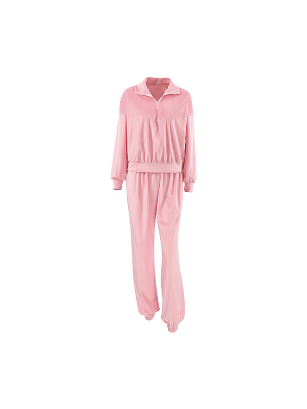 Versatile And Personalized Pink Fashion Two Piece