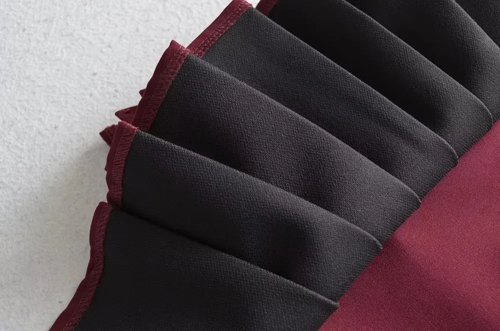 Ootddress Low Waist Slim Mini Pleated Skirt For Women 2025 Summer Casual Black Belt Skirts Babes Fashionable Solid Une Jupe Ligne