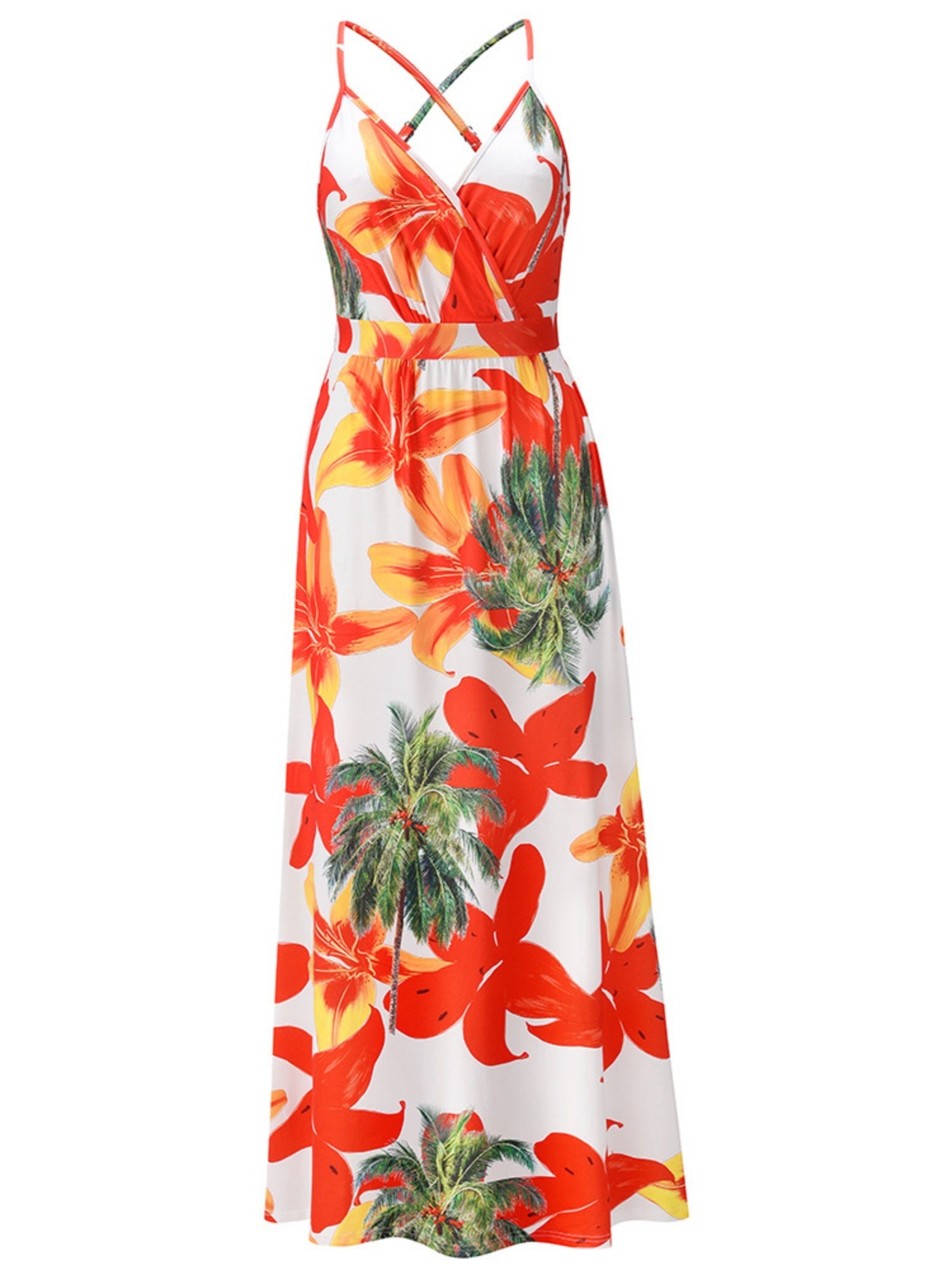 Floral Print Bohemia Camisoles Maxi Dresses