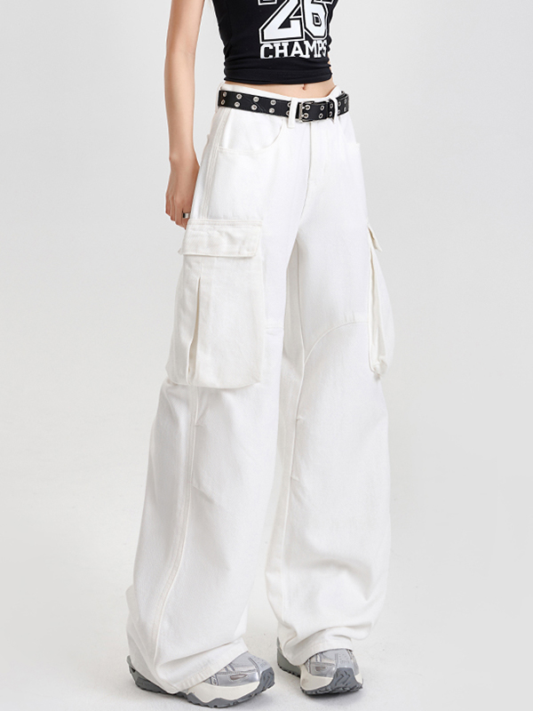 Loose-Fitting Straight Boyfriend Jeans