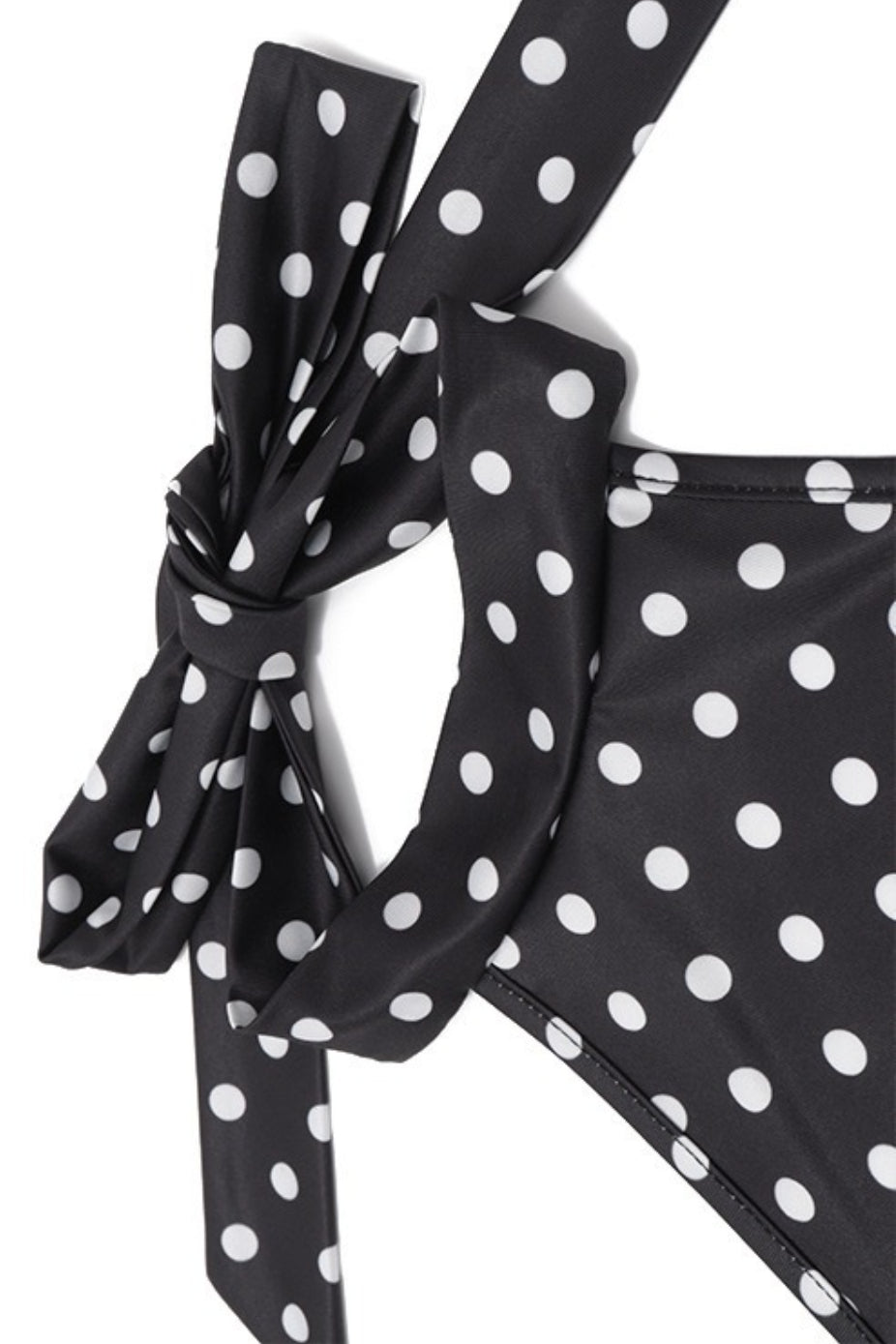 Halter Neck Polka Dot Bodycon Mini Dress